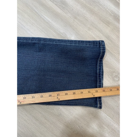 Buckle Women's Boot Cut Jeans - Dark Blue - Picture 5 of 9